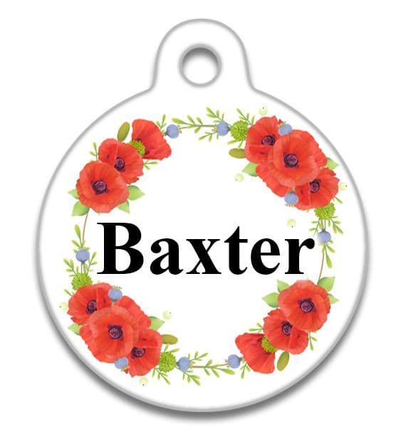 Poppy Ring - Pet (Dog & Cat) ID Tag