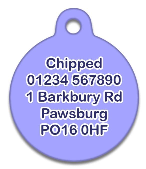 Purple Orchid - Pet (Dog & Cat) ID Tag