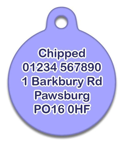 Purple Orchid - Pet (Dog & Cat) ID Tag
