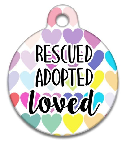 Rescued Adopted Loved - Pet (Dog & Cat) ID Tag