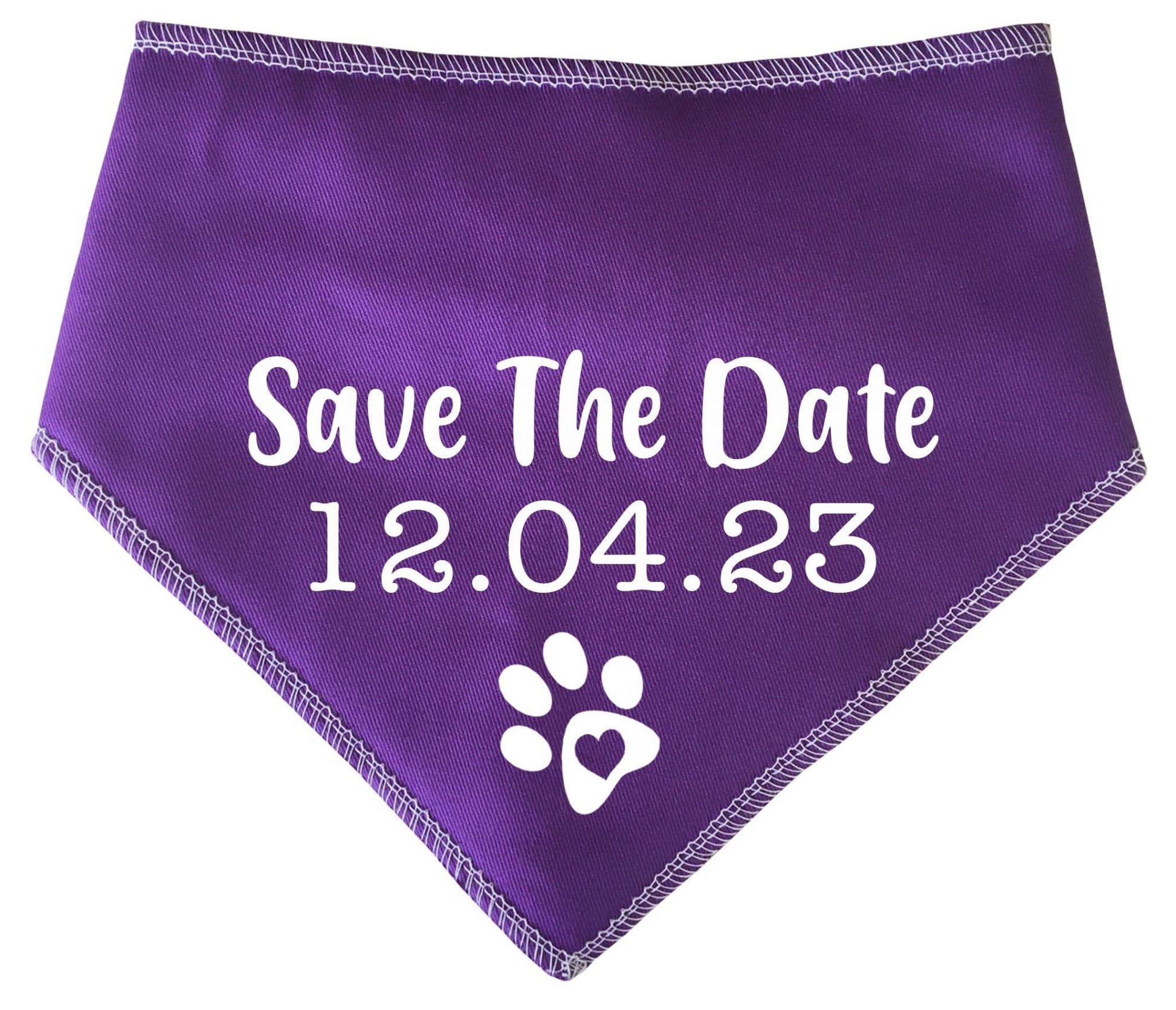 Save The Date' Personalised Wedding Bandana