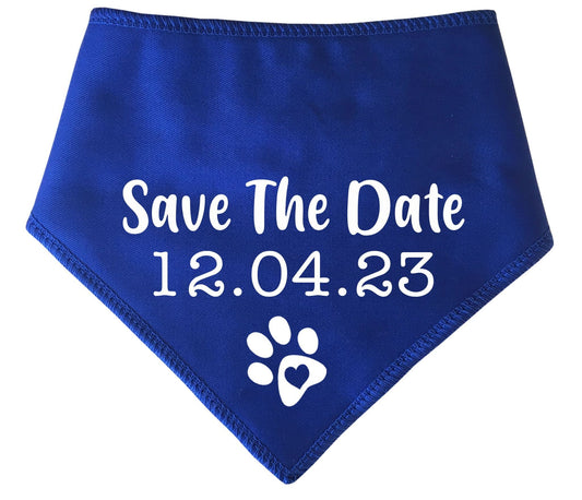 Save The Date' Personalised Wedding Bandana