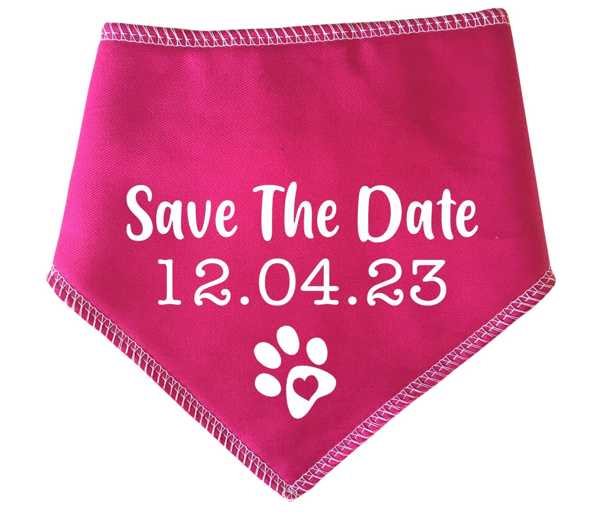 Save The Date' Personalised Wedding Bandana