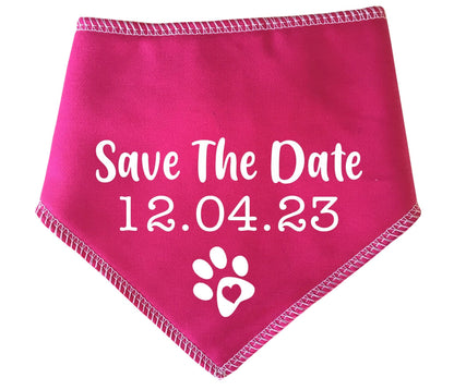 Save The Date' Personalised Wedding Bandana