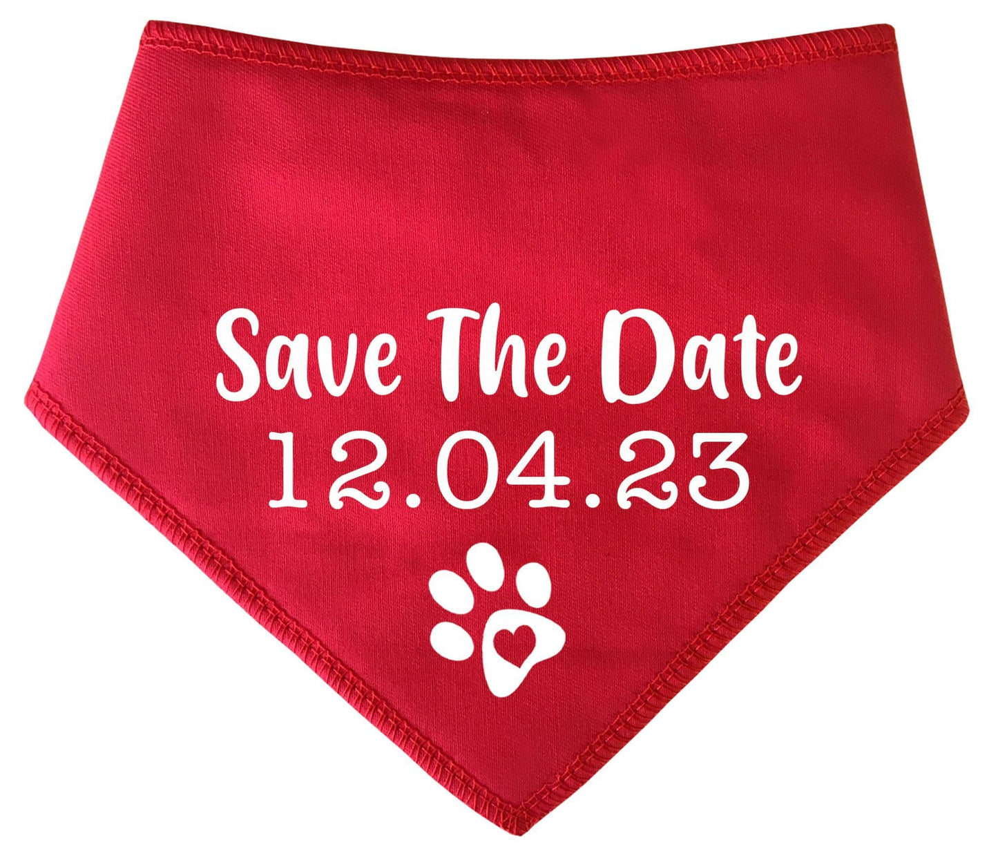 Save The Date' Personalised Wedding Bandana