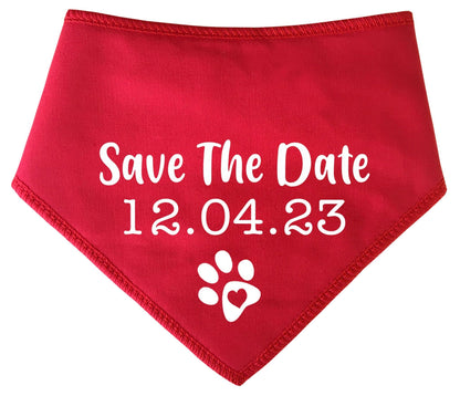 Save The Date' Personalised Wedding Bandana