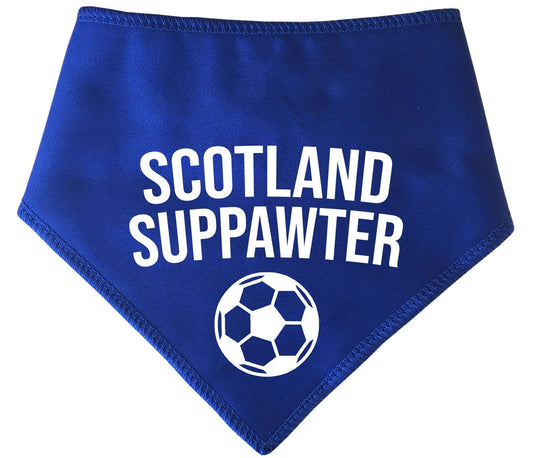 Scotland Suppawter With Football Dog Bandana