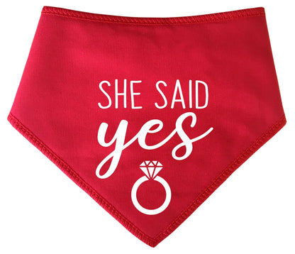 She Said Yes' Wedding Bandana