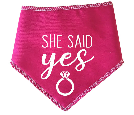 She Said Yes' Wedding Bandana