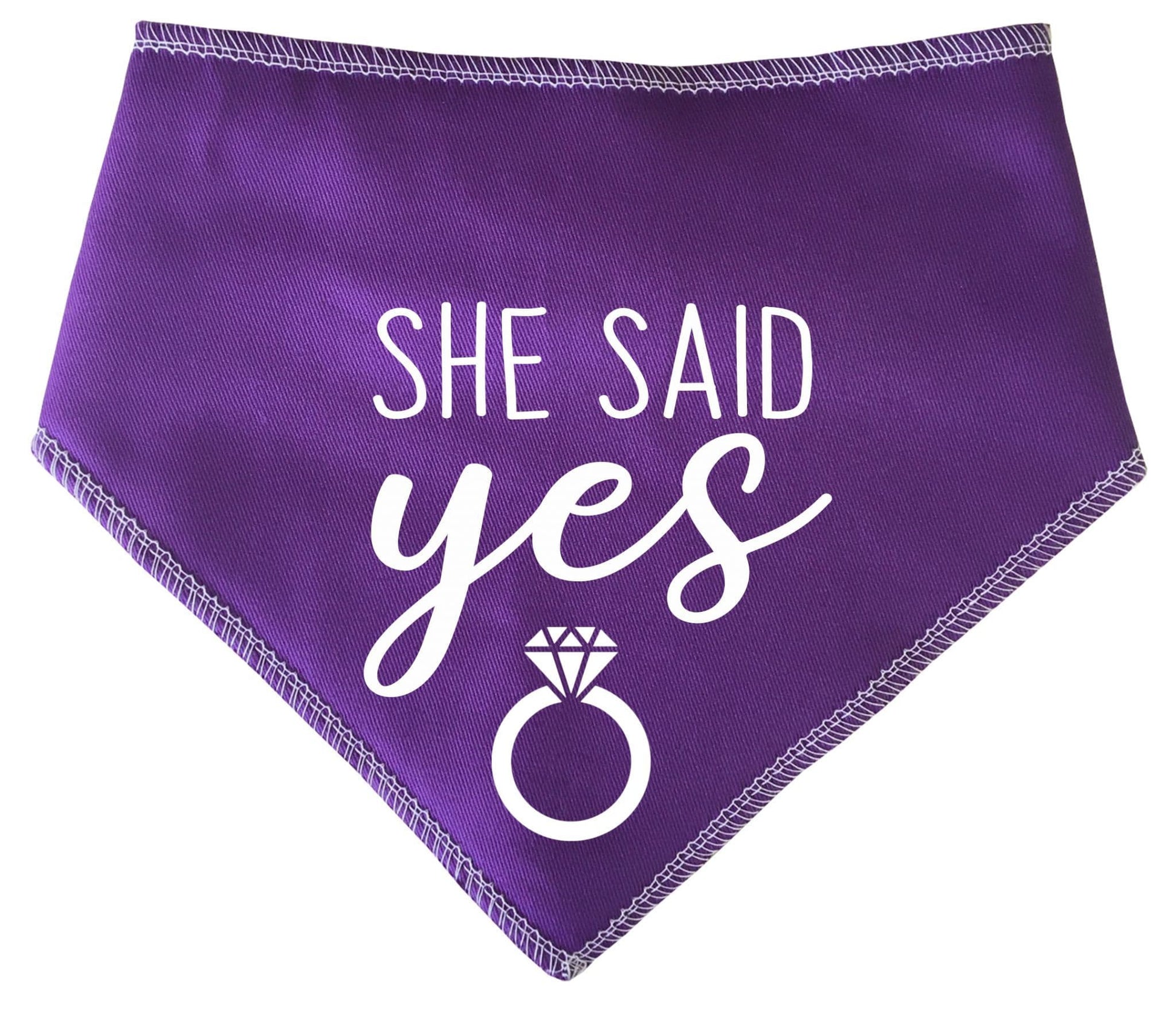 She Said Yes' Wedding Bandana