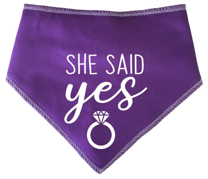 She Said Yes' Wedding Bandana