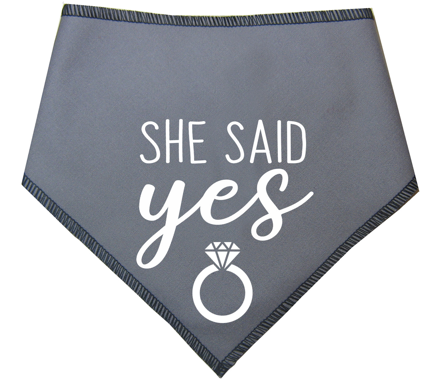 She Said Yes Dog Bandana