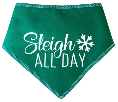 'Sleigh All Day' Christmas Dog Bandana