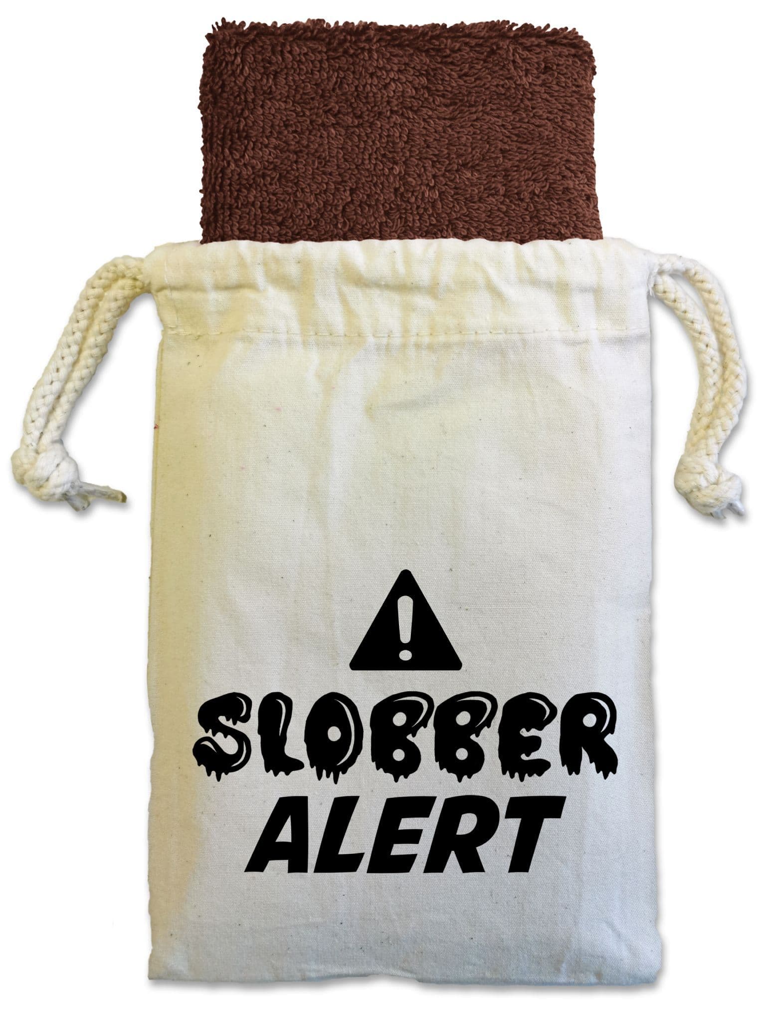 'Slobber Alert' Dog Face Cloth For Doggy Dribbles