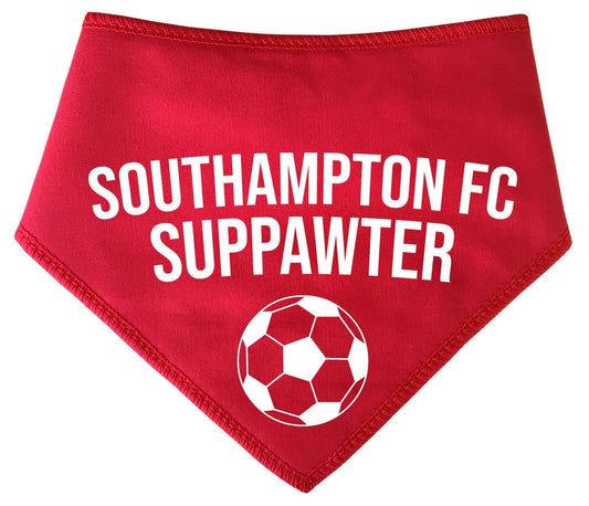 Southampton Suppawter With Football Dog Bandana