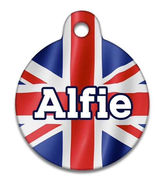 Union Jack Flag - Pet (Dog & Cat) ID Tag